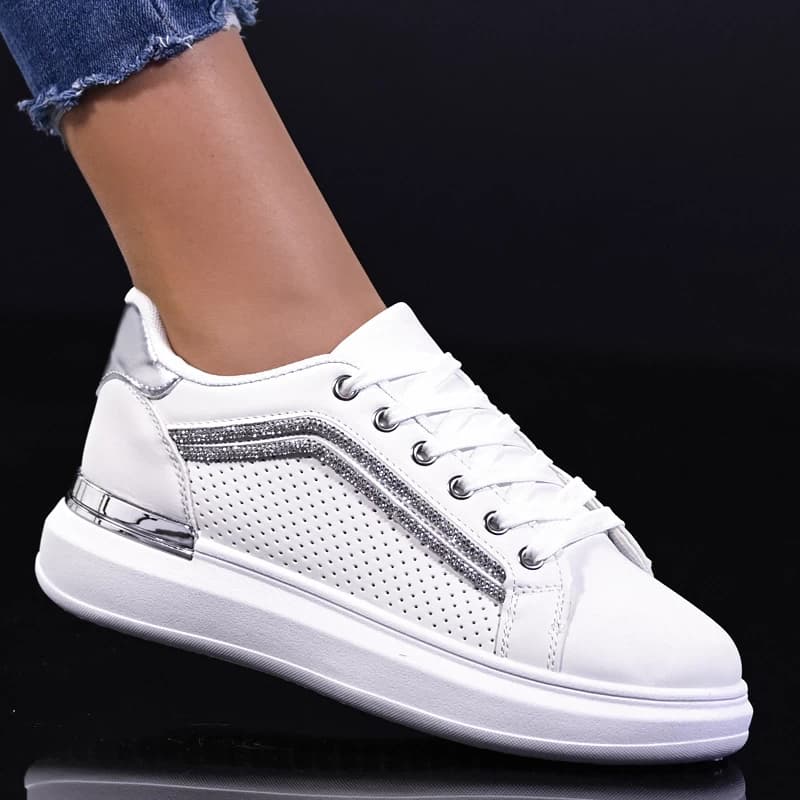 Сникърси D2313-3 White/silver