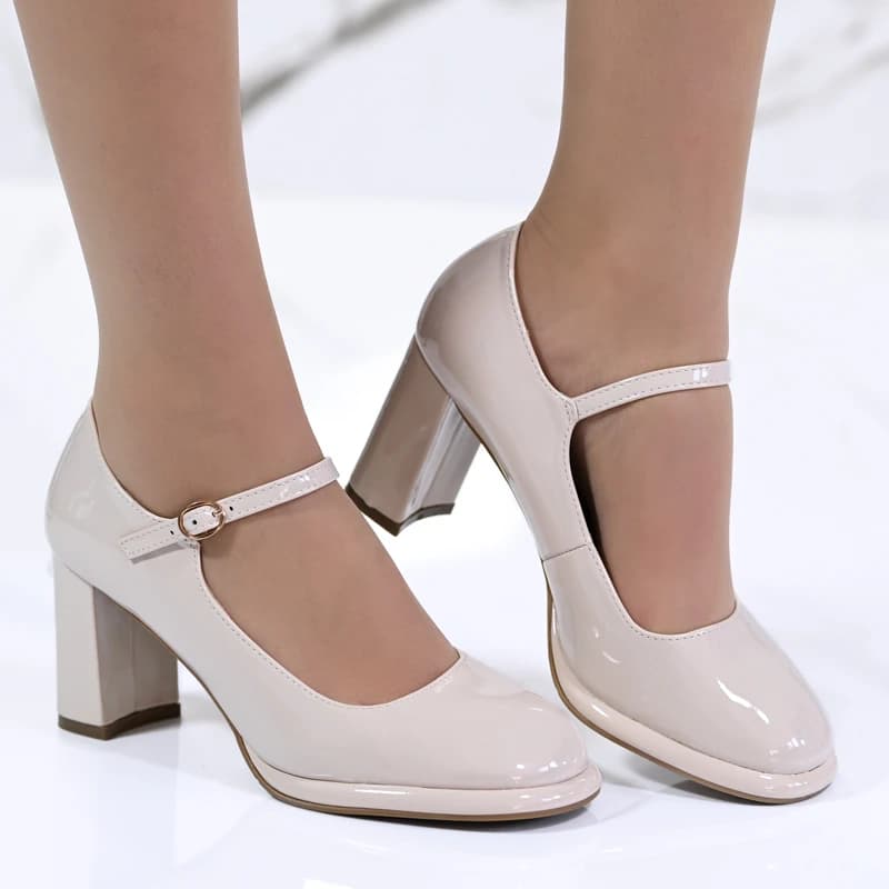 Елегантни дамски обувки A5760-2 Beige