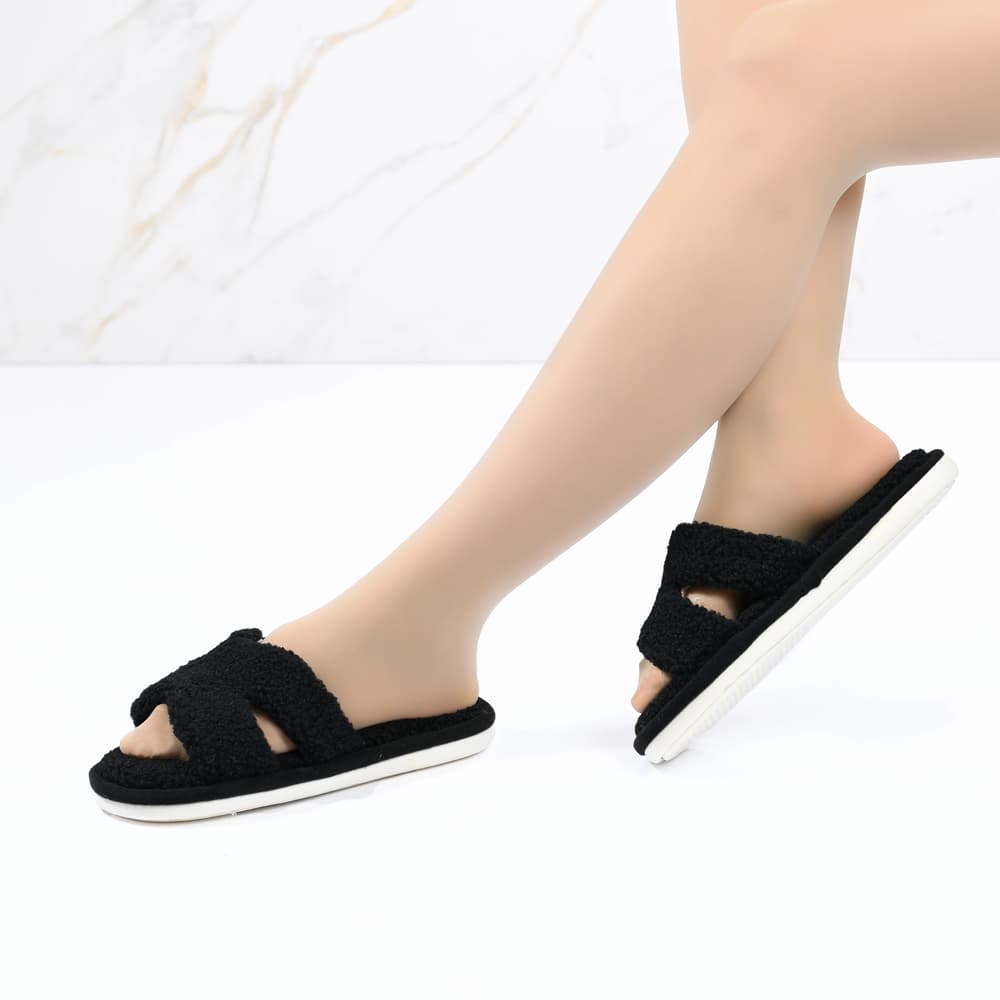 Дамски пантофи D51005 Black