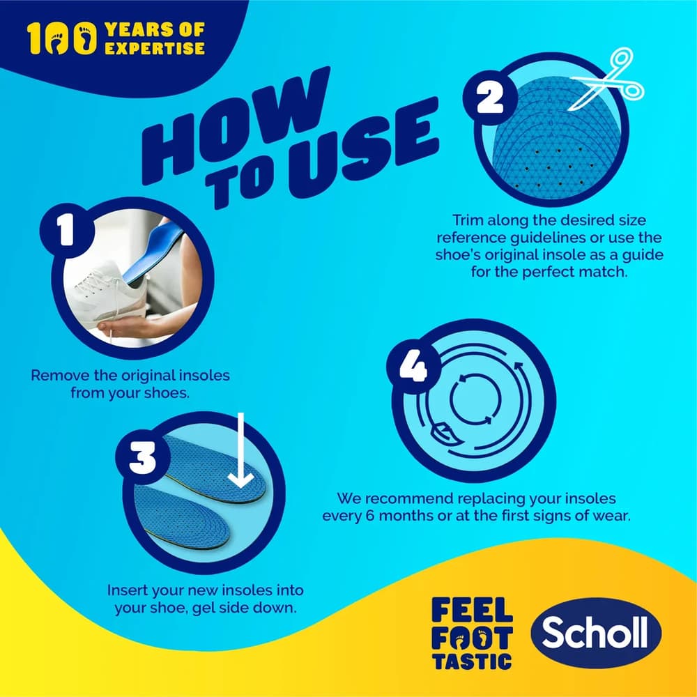 SCHOLL Gel Activ Casual СТЕЛКИ ЗА ЕЖЕДНЕВНИ ОБУВКИ ЗА МЪЖЕ