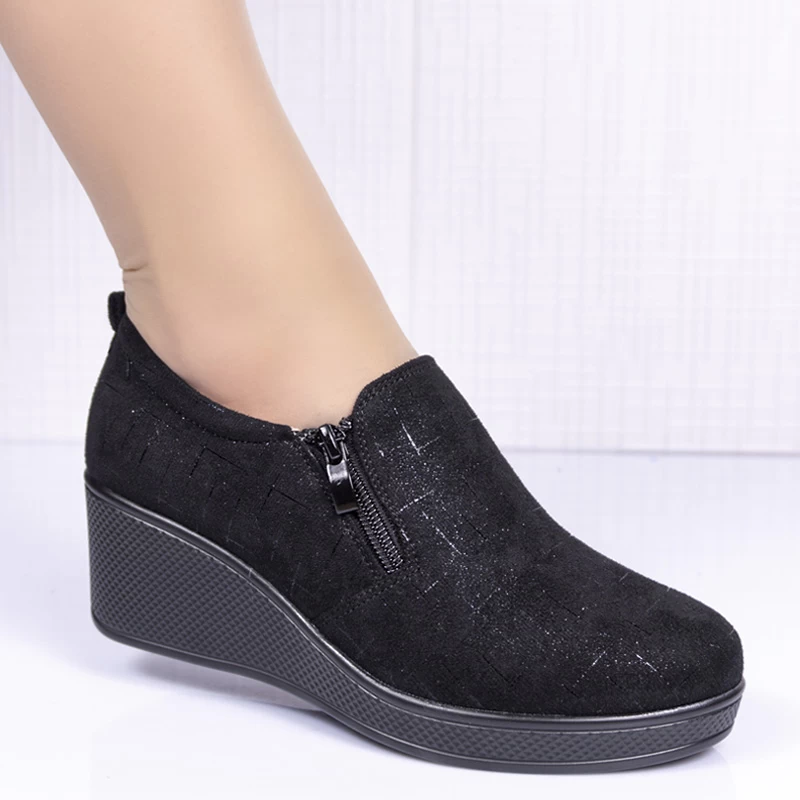 Обувки 6015-1 black velour