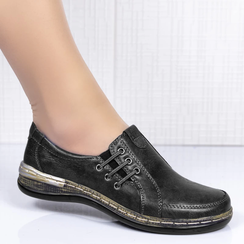 Обувки 9529-9 black/grey