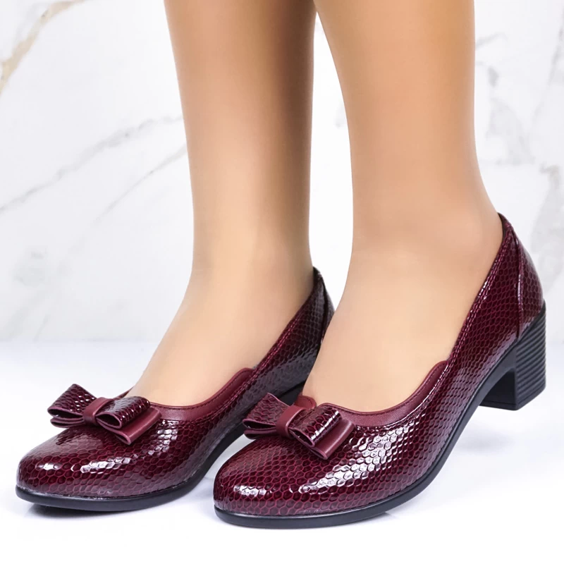 Елегантни дамски обувки 525057 Maroon