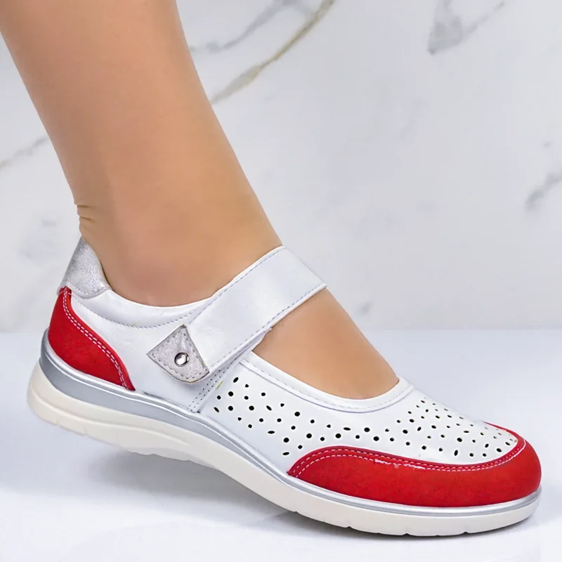 Обувки 27202-4 White/red