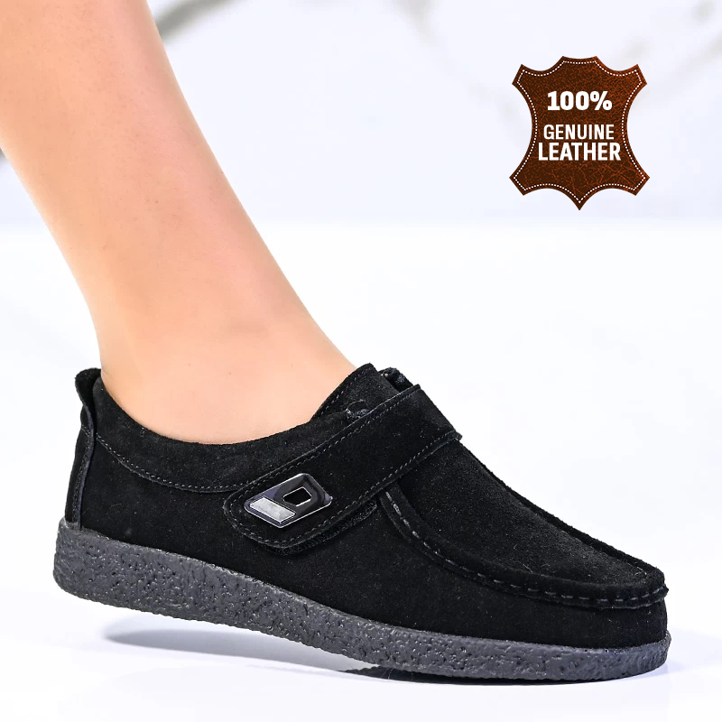 Обувки естествена кожа 186039 Black