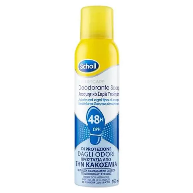 SCHOLL EXPERT CARE ДЕЗОДОРАНТ СПРЕЙ ЗА ОБУВКИ 150%